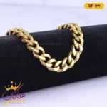 دستبند استیل مردانه کارتیر طلایی | کد SP129