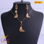 نیم ست استیل زنانه مدل گل و پروانه | کد xp 456/1