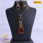 نیم ست استیل زنانه طرح مربعی | کد xip 912/1