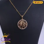 گردنبند استیل زنانه درخت و جغد | کد xp530/4