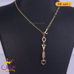 گردنبند استیل زنانه آویز لاو | کد XIP 554/1