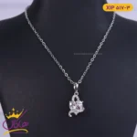 گردنبند استیل زنانه تک نگین قلب | کد XIP 517/3