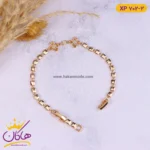 دستبند استیل زنانه طرح گل | کد XP702/2