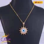 گردنبند استیل زنانه چشم نظر | کد XP511/7