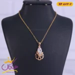 گردنبند استیل زنانه طرح زنبوری | کد XP573/2