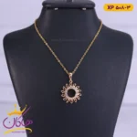 گردنبند استیل زنانه آویز خورشید | کد XP508/3