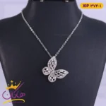 گردنبند استیل زنانه آویز پروانه ای | کد XIP374/1