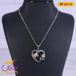 گردنبند استیل زنانه گل و پروانه | کد XP507/5