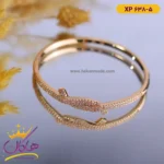 دستبند استیل زنانه النگویی مجلسی | کد xp638/5