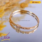 دستبند استیل زنانه النگویی خاص | کد xp685/1