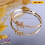 دستبند استیل زنانه النگویی پروانه‌ ای | کد xpg241/1