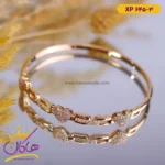 دستبند استیل زنانه النگویی قلبی | کد xp645/3