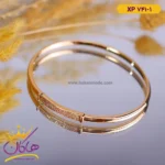 دستبند استیل زنانه النگویی ظریف | کد xp741/1