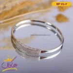 دستبند استیل زنانه النگویی مستطیلی | کد xp711/2