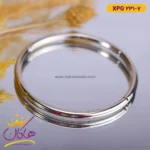 دستبند استیل زنانه النگویی ساده | کد xpg231/7