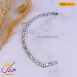 دستبند استیل زنانه زنجیر مربعی | کد xpg248/1