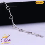 دستبند استیل زنانه طرح قلب | کد cm120/1