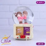 گوی موزیکال عاشقانه قاب عکس دار p6629/1