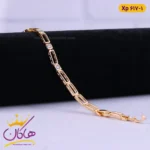 دستبند استیل زنانه ژوپینگ ساده و نگین دار | کد xp617/1