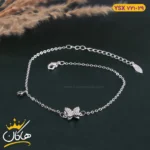 پابند استیل زنانه طرح پروانه سفید | YSX 721/29