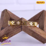 دستبند النگویی استیل زنانه طرح لویس ویتون و ونکلیف | کد ysx603/1