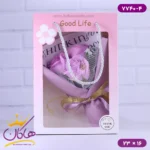 باکس کیفی دسته گل بنفش 7740/4