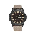 ساعت مچی زنانه نیوی فورس بند برزنت کرمی L 9066/6