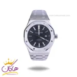 ساعت مچی ای پی مردانه فلزی نقره ای صفحه مشکی FW 0058/25