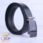 کمربند ریلی چرم طبیعی مردانه مشکی Antbobe