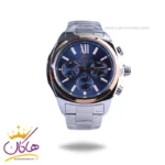 ساعت مچی بیگوتی مردانه فلزی صفحه آبی فول دیت کد BG.1.10518-4