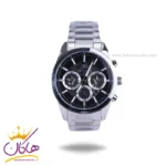 ساعت عقربه ای بیگوتی مردانه فلزی نقره ای صفحه مشکی BG.1.10561/2