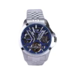 ساعت مچی بیگوتی مردانه اتوماتیک بند فلزی و چرم سرمه ای BG .1.10564/3