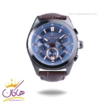 ساعت مچی بیگوتی مردانه چرم صفحه آبی کرنوگراف BG.1.10630-4