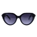 عینک آفتابی بولگاری زنانه فریم گربه ای مشکی استیت BV50003/3