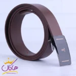 کمربند چرم طبیعی مردانه قهوه ای مدل Cartier