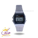 ساعت مچی کاسیو زنانه فلزی نقره ای دیجیتالی A159W-N1DF