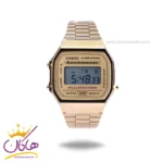 ساعت کاسیو مردانه فلزی طلایی دیجیتالی A168WG-9WDF