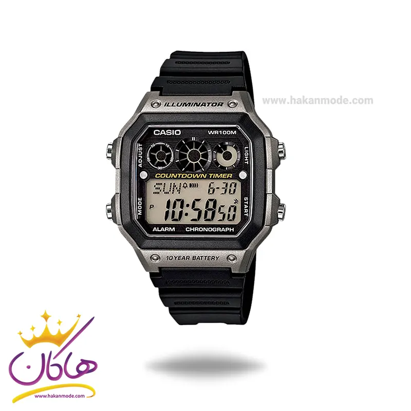 ساعت کاسیو مردانه قاب طوسی دیجیتالی AE-1300WH-8AVDF ساعت کاسیو مردانه قاب طوسی دیجیتالی AE-1300WH-8AVDF - Image 1