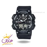 ساعت کاسیو مردانه دو زمانه رابر مشکی AEQ-110W-1AVDF