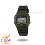 ساعت مچی کاسیو مردانه قاب سبز دیجیتالی F-91WM-3ADF