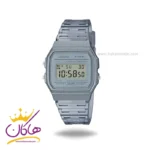 ساعت کاسیو مردانه بند رابر طوسی دیجیتال F-91WS-8DF