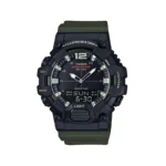 ساعت کاسیو مردانه بند رابر سبز دو زمانه HDC-700-3AVDF