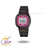 ساعت کاسیو زنانه بند رابر مشکی دیجیتال LA-20WH-4ADF