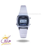 ساعت مچی کاسیو زنانه فلزی نقره ای دیجیتالی LA670WA-1DF