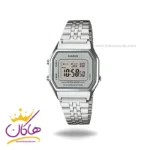 ساعت مچی کاسیو فلزی نقره ای دیجیتالی LA680WA-7DF