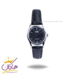 ساعت مچی کاسیو زنانه بند چرم قاب نقره ای LTP-1094E-1ARDF