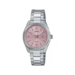 ساعت عقربه ای کاسیو زنانه صفحه صورتی LTP-1302DD-4A1VDF
