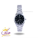ساعت مچی کاسیو زنانه فلزی صفحه مشکی LTP-V005D-1BUDF