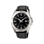 ساعت مچی کاسیو مردانه بند چرم مشکی MTP-1308L-1AVDF