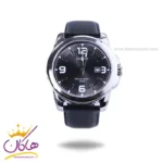 ساعت کاسیو مردانه بند چرم مشکی قاب نقره ای MTP-1314L-8AVDF